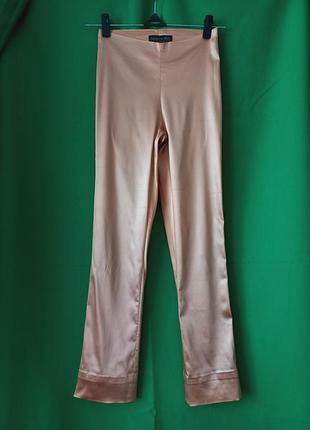 Атласні штани на бічній блискавці. вінтаж patrizia pepe
