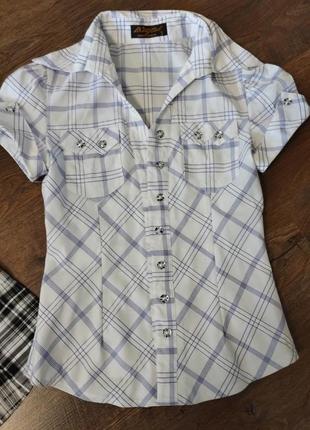 Блузочки, рубашки на девушку размер s (4 штуки)4 фото