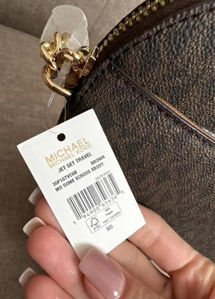 Женская сумка michael michael kors jet set travel medium dome crossbody bag оригинал5 фото