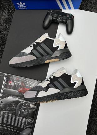 Чоловічі кросівки adidas nite jogger black gray3 фото