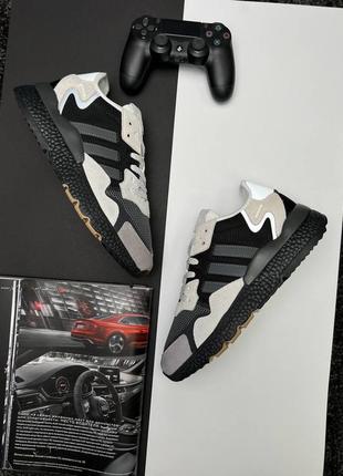 Чоловічі кросівки adidas nite jogger black gray