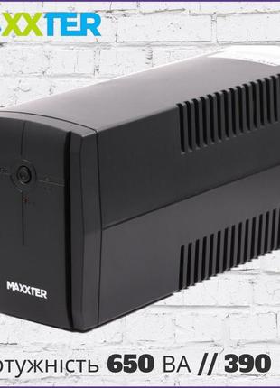 Джерело безперебійного живлення maxxter mx-ups-b650-02 650 ва ...