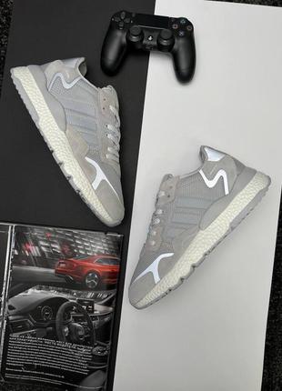 Мужские кроссовки adidas nite jogger gray1 фото