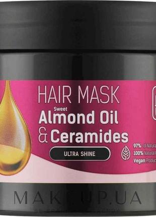 Маска для волосся 295мл sweet almond oil ceramides тм bion