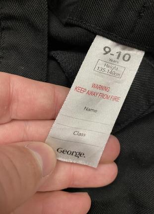 Детские классические брюки (штаны) george (джордж 9-10 лет 134-140 см оригинал черные)5 фото