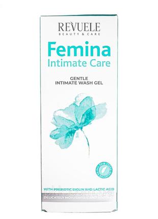Нежный гель для интимной гигиены femina intimate care wash gel 250 мл revuele  (2000002540809)3 фото
