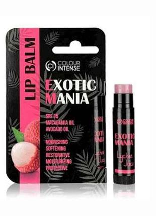 Бальзам для губ exotic mania 5г 04 сік лічі тм colour intense1 фото