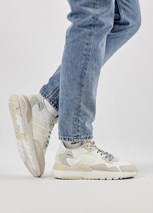 Мужские кроссовки adidas nite jogger white9 фото