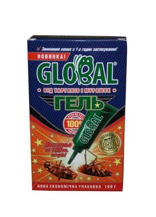Двокомпонентний гель від тарганів глобал туба 100г тм global