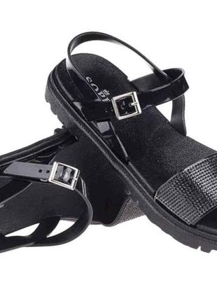 Босоніжки жіночі, екошкіра арт.ld-02 black 37р тм allshoes