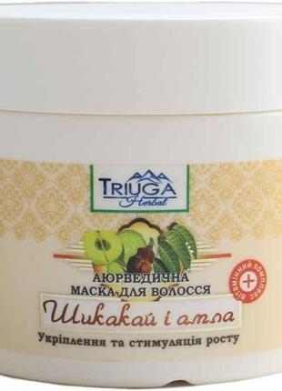 Маска для волосся 300 мл аюрведична шикакай і амла тм triuga1 фото