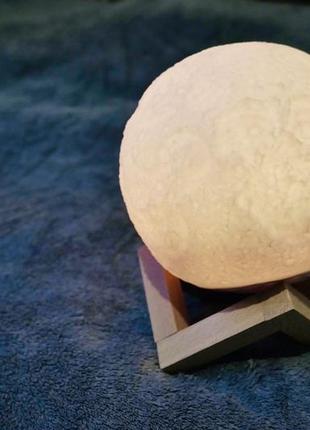 Нічник луна moon lamp 13 см, світний місяць, лампа нічник, по...