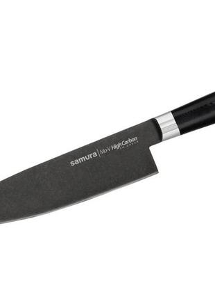 Нож кухонный шеф 200 мм  samura черный (2000002664406)