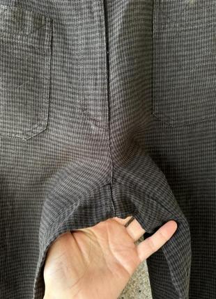 Льняные укороченные брюки, кюлоты