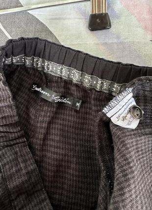 Льняные укороченные брюки, кюлоты