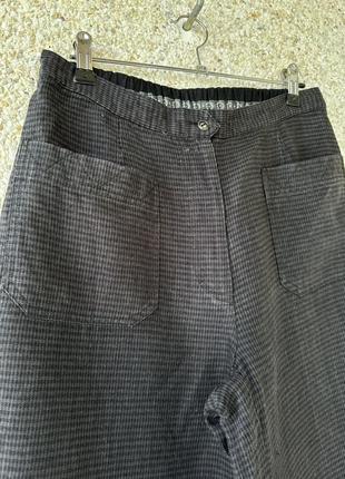 Льняные укороченные брюки, кюлоты