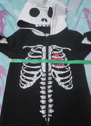 Комбинезон скелета карнавальный костюм скелета карнавальный костюм скелета на хеллоуин john lewis5 фото