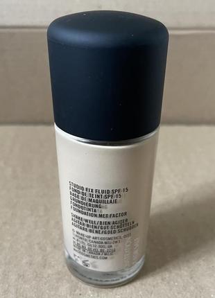 Mac studio fix fluid spf15 рідка тональна основа для обличчя nc152 фото