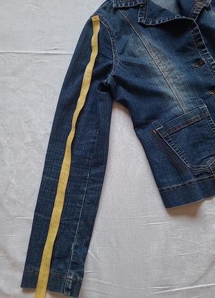 Жакет джинсовий темно-синього кольору9 фото