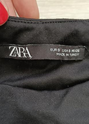 Купальник базовый слитный закрытый черный zara сдельный для плавания бассейн бассейна2 фото