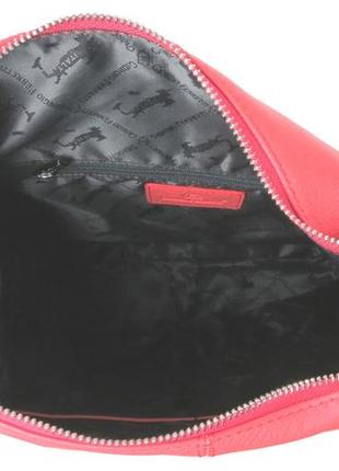 Женская кожаная сумка - рюкзак траснформер 34х31х12,5 см giorgio ferretti коралловый (2000002164616)9 фото
