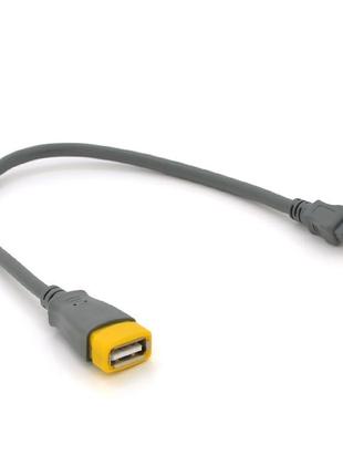 Кабель usb 2.0 af / mini-b otg, 0.3m, сірий, q300