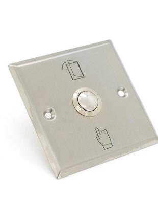 Кнопка виходу врізна, no/nc/c, алюміній, максим.ток 3 а, 86х86...