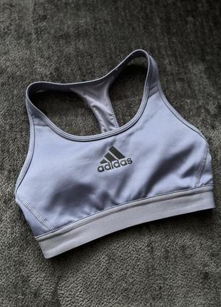 Темно синий фиолетовый спортивный топ adidas4 фото