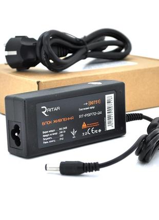Імпульсний блок живлення ritar rtpsp 24в 3а (72вт) штекер 5.5 ...