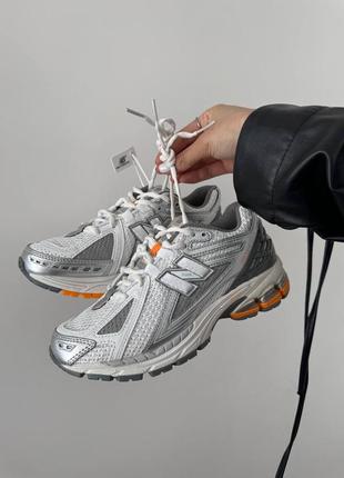 Женские кроссовки new balance 1906 «&nbsp;silver / white / orange&nbsp;»premium3 фото