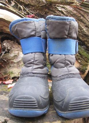 Тёплые сапожки на зиму kamik термосапожки сапоги сноубутсы - 15,5 см.8 фото