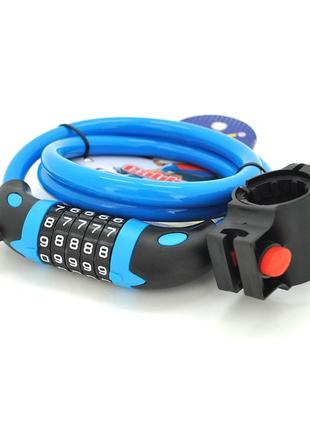 Замок велосипедний ланцюговий кодовий yt26443sl, довжина 900мм...