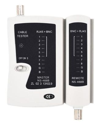 Тестер кабельний merlion nshl468bnc, rj-11 + bnc, батарейки в ...