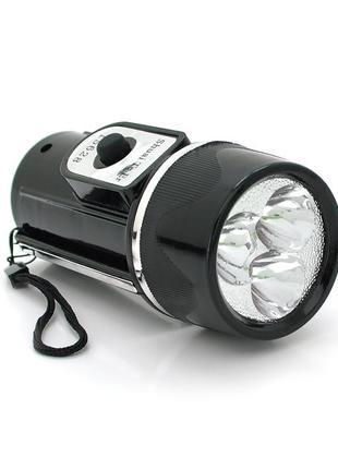 Ліхтарик ручний stf-15628, 2 режими, вбудований акумулятор, bl...