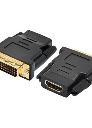 Перехідник vga (мама) / dvi-i 24 + 5 (тато) black q50