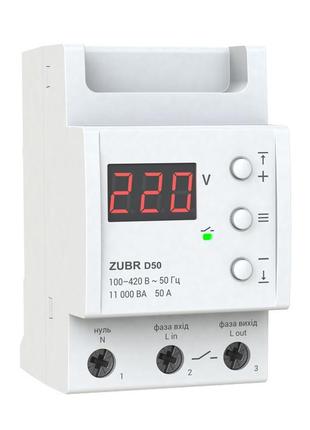 Захисне реле напруги однофазне d50 на din-рейку, 50а, 11000ва,...