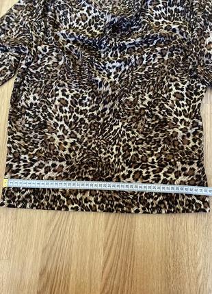 Нова ніжна блуза в леопардовий принт2 фото