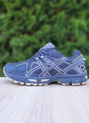 Чоловічі кросівки asics gel-kahana 8 темно сірі з салатовим модні кросівки асікс...