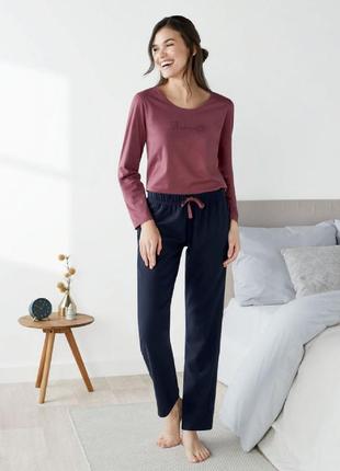 Піжама жіноча в комплекті реглан та штани xs