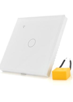Сенсорний вимикач без заземлення + wifi керування, одноканальн...