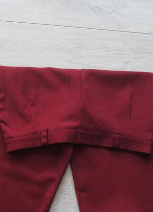 Укорочені штани брюки вільного крою висока посадка талія6 фото