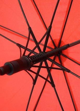 Зонт трость женский bergamo count, красный3 фото