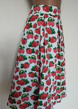 100% хлопок юбка в ягоды4 фото