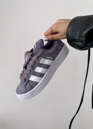 Женские кроссовки adidas campus «&nbsp;shadow violet&nbsp;» premium6 фото