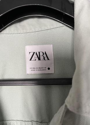 Джинсова сорочка курточка оверсайз zara l-xl-xl2 фото