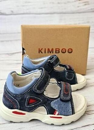 Шкіряні замшеві босоніжки для хлопчиків kimboo1 фото