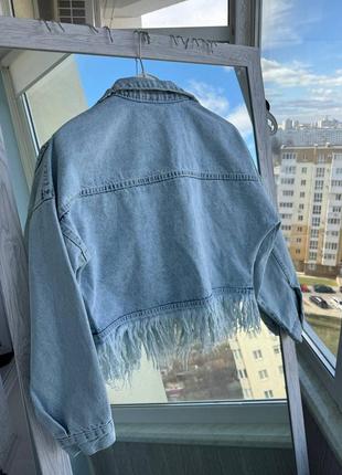 Куртка джинсовка жіноча5 фото