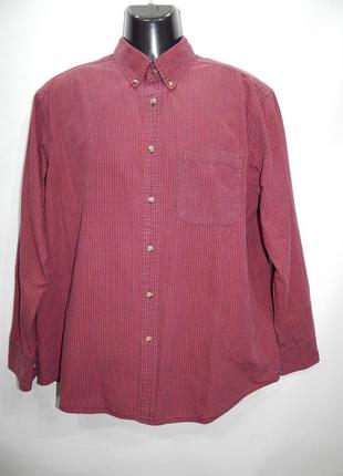 Мужская рубашка с длинным рукавом l.l.bean р.50 031дрбу (только в указанном размере, только 1 шт)1 фото