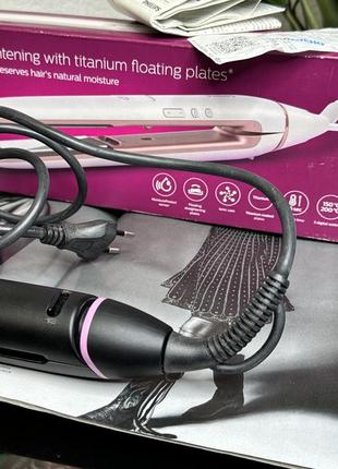 Щипцы, выпрямитель для волос philips straightcare vivid ends bhs675/006 фото