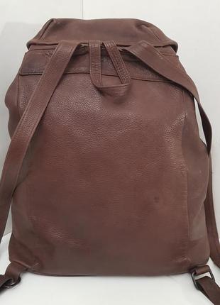 Кожаный рюкзак шоколадного цвета5 фото